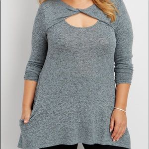Maurices gray tunic with pockets